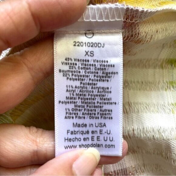 Anthropologie Dolan Johnny Ombré Striped Short Sleeve Blouse - XS/S - Picture 9 of 14